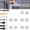 10X No Drill Self Adhesive Curtain Rod Bracket Drapery Hook