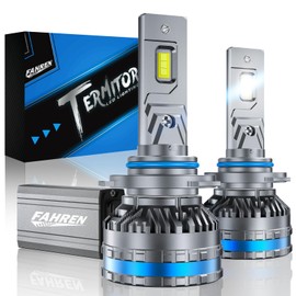 FAHREN 9006/HB4 Bulbs, 2025 Upgraded 120W 70000LM Fog Lighting Bulb with fan, 6500K Cool White IP68 tire lights Waterproof,Pack of 2