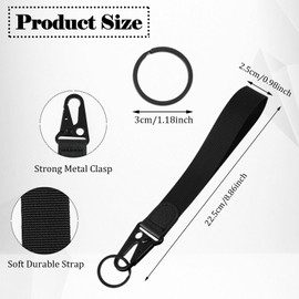 Ymapinc Wrist Lanyard for Keychain, 2 Pack Wristlet Key Chains Short Lanyards Durable for Men Women Versatile Lanyards Bags Strap for Keys