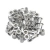 Pxyelec 100pcs M6 Flat Head Aluminum Rivet Nut Blind Insert