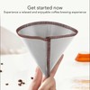 Stainless Steel Cone Shape Coffee Filter Fine Mesh for Pour