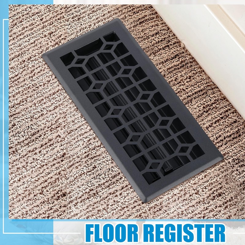 Zonon 4 Pcs Floor Vent Cover 4 x 10 Inch