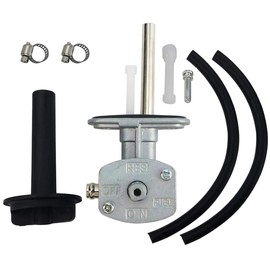 Fuel Valve Petcock with Lever Screw Fit for Yamaha Kodiak YFM400FA YFM450FA 4x4 2003-2006, Fit for Yamaha Grizzly YFM450 2012-2014, Fuel Tank Switch Valve Replace 5GH-24500-10-00