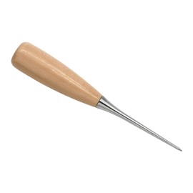 Tool with Wood Handle Leatherworking Tool Leather Hole Tool Stitching Needle 4.9inch for Leather Craft & Fabric Marking Piercing Needle