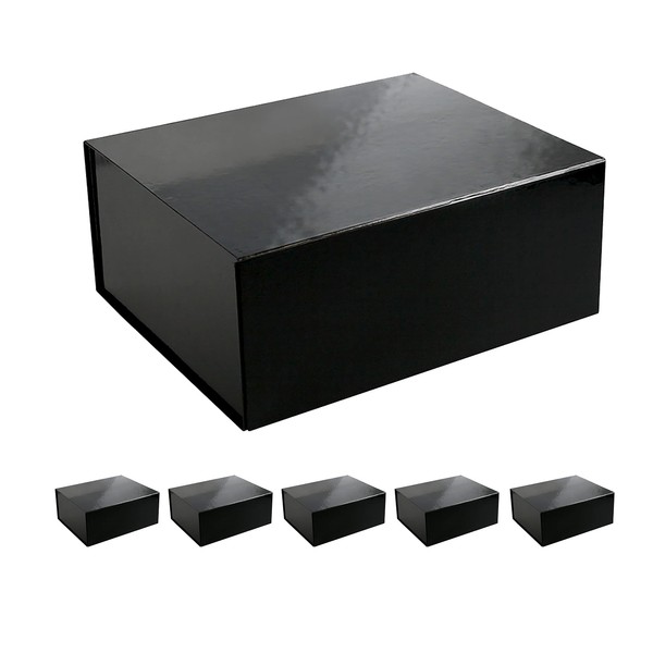 Cecobox 5PC Glossy Collapsible Box with Magnetic Lid for Gift