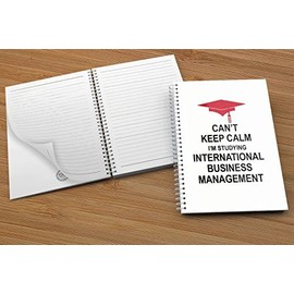 The Victorian Printing Co - Can't Keep Calm I'm Studying International Business Management - Notebook