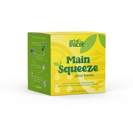 Art of Sucre Main Squeeze Cotton Candy Drink Glitter Bombs, Edible Glitter, Drop into Drinks, 4 Pieces