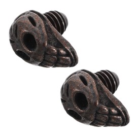 WOONEKY Hair Accessories 2pcs Scissor Muffler Skull Pattern Quiet Hair Scissors for Stylists