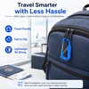 Anti Pickpocket Zipper Lock for Backpacks, 3-Shaped Dual Spring Carabiner