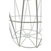 Meinposten Small Side Table Storage Basket Mini Table Basket Round