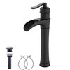 Matte Black Bathroom Faucet GGStudy Single Handle One Hole Farmhouse