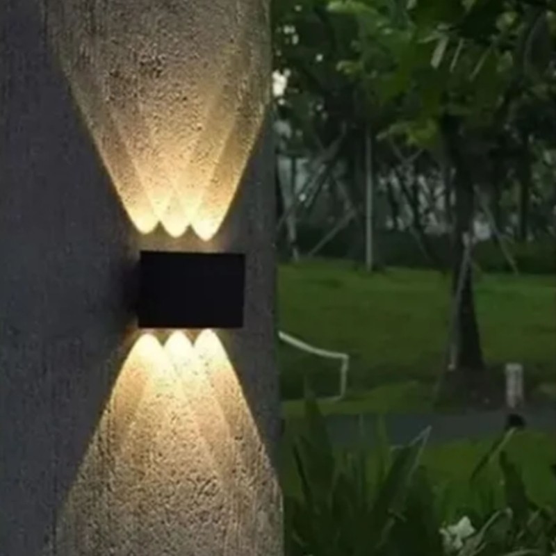 Outdoor LED Wall Lights 6 LEDs Patch Light Source Aluminum