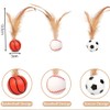 3 Pcs Cat Toy Ball Indoor Entertainment for Interactive Feather