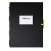 Maruman S314-05 F4 Art Spiral Sketchbook, Thick Drawing Paper, Black,