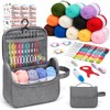 VynyQoo Crochet Kits for Beginners Adults, 90Pcs Yarn Craft Set