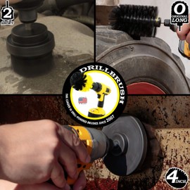 Drill Brush Power Scrubber by Useful Products - Cepillos de repuesto para cepillo para polvo de alambre - Accesorios de herramientas eléctricas - Cepillos de parrilla de cerdas de nailon para limpiar rejillas de parrilla - Juego de limpieza de rejilla de