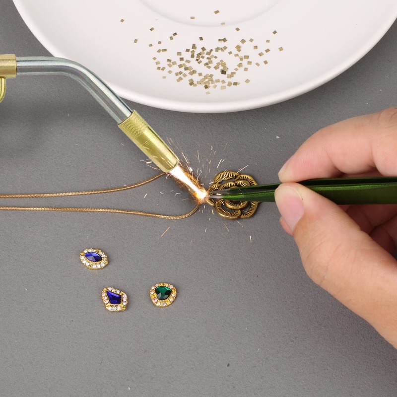 AIEX Gold-Plated Alloy Solder, 1x1mm 0.5 Gram (0.32DWT) about 200pcs