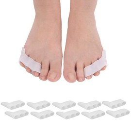 Yimanduo 10PcsToe Separators, Overlapping Toe Corrector, Triple Gel Toe Separators for Overlapping Toe, Pinky Toes Corrector