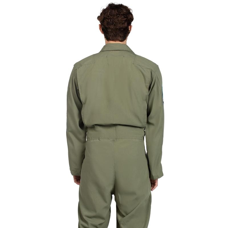 Leg Avenue Men's Top Gun Costume Flight Suit - Color:
