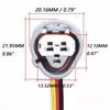 Micarun 3 Wires Engine Coolant Temperature Sensor Switch Sender Connector