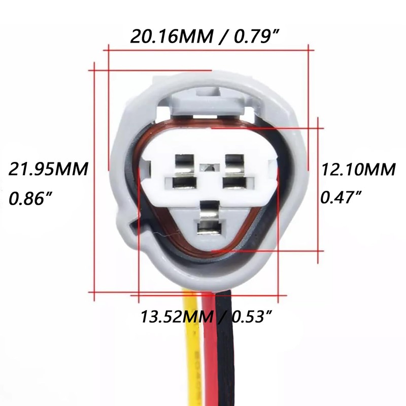 Micarun 3 Wires Engine Coolant Temperature Sensor Switch Sender Connector