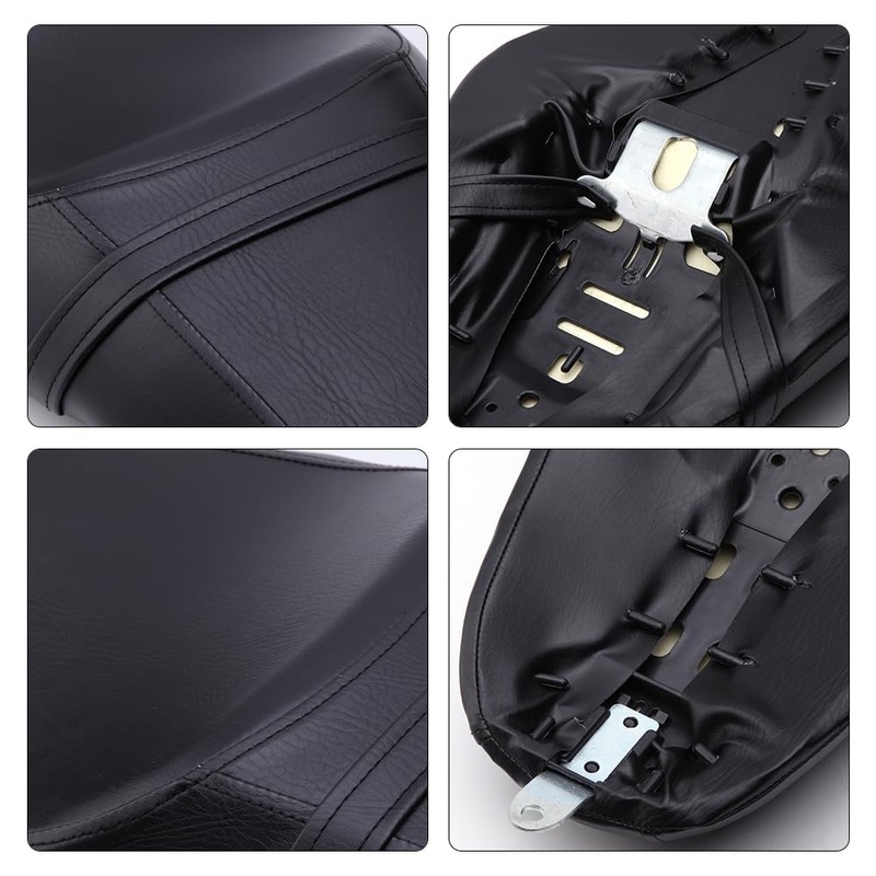 Motorcycle Seats - Front Driver Rear Passenger Two Up Leather