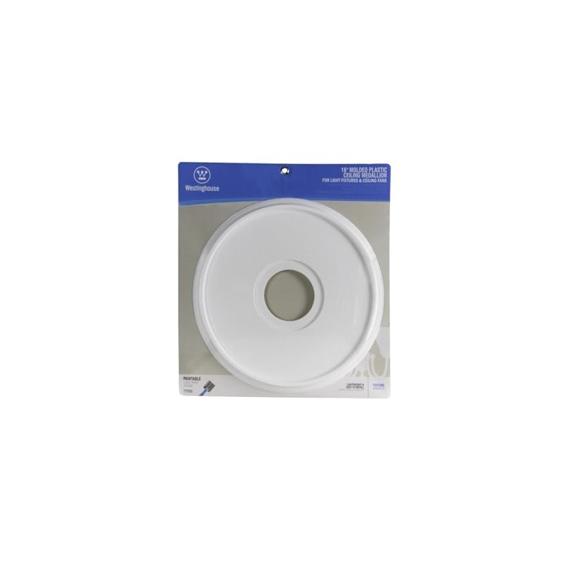Westinghouse 77035 7703500 Lighting Ceiling Medallions, Molded Plastic, 16 Inch