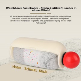 Lint Roller with Lint Brush, 2-in-1 Lint Remover, Washable Gel Lint Roller, Lint Roller Pet Hair, Reusable Lint Roller for Removing Hair, Rubber, Dust