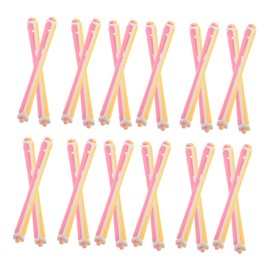 Baluue 24pcs Hair Curlers Plastic Perm Rods for Women Durable Sturdy Cold and Perm Rollers Portable Hair Curling Tools for Salon and Travel Styling