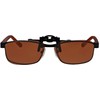 vs eyewear Clip On Polarized Glasses, Copper X1 Rectangular Clip