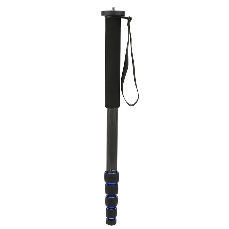 C-222 Carbon Fiber Portable Outdoor Telescopic Monopod Tripod Mountaineering Cane