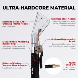 Shop Vac Extractor Kit, Better Extractor Hose Kit for Carpet & Upholstery Cleaning in Home and Auto, with Wand, Hose & Adapter