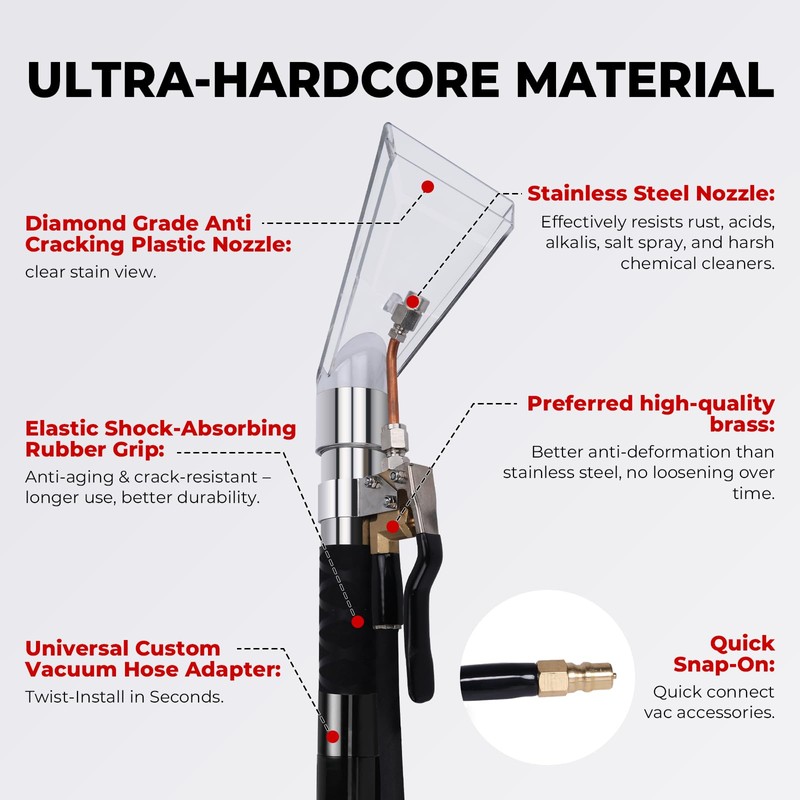 Shop Vac Extractor Kit, Better Extractor Hose Kit for Carpet