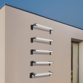 Window Basement Well Egress Ladder, Adjustable Fire Emergency Fire Escape Ladder for Home Safety, Heavy-Duty Wall Mounted (5 Floors Can Hold Up to 600 Pounds)