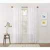 No. 918 Alison Floral Lace Sheer Rod Pocket Curtain Panel,
