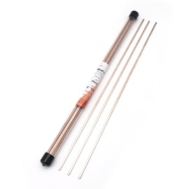 Silver Brazing Rods 5% BCuP-3 20 Flat Bar Welding Stick JAgP-5 Silver Phos Solder Rods 0.050"x1/8"x14" for  Gas Soldering Torch Accessory Air-conditioners, Refrigerators and Freezers