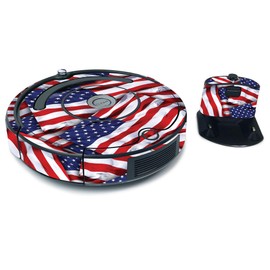 MightySkins Skin for iRobot Roomba 675 Max Coverage - Patriot | Protective, Durable, and Unique Vinyl Decal wrap Cover | Easy to Apply, Remove, and Change Styles | Made in The USA