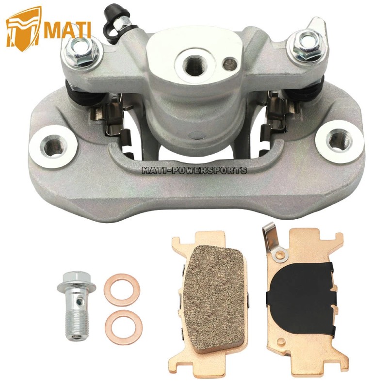 M MATI Rear Left Brake Caliper w/pads for Honda Pioneer