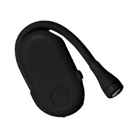 3W Small Clip On Book Light Stepless Dimming 5V 1A USB Charging Eye Care Book Light for Reading At Night in Bed Black