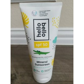 Hello Bello - Mineral Sunscreen SPF 50,  Non Greasy, Derm Tested, New Exp 12/22