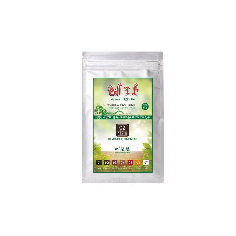 Amor 아모르 헤나 칼라염색 트리트먼트 100g [투명] Amor Henna Color