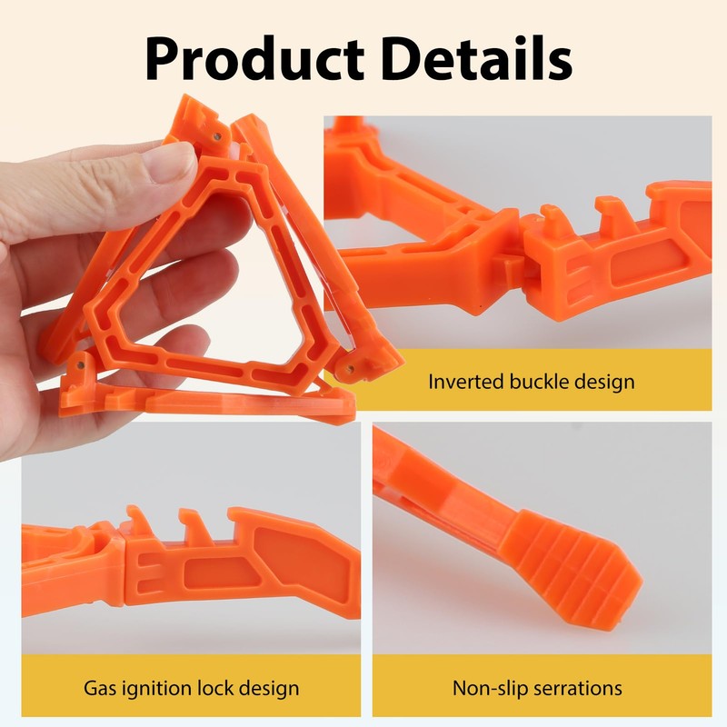 2Pcs Gas Canister Stand Tripod, Foldable Camping Stove Stand, Gas