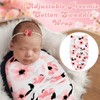 Newwiee 4 Pcs Preemie Baby Swaddle Preemie Swaddle Wrap Adjustable