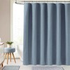 BTTN Fabric Shower Curtain, Linen Textured Heavy Duty Polyester Cloth