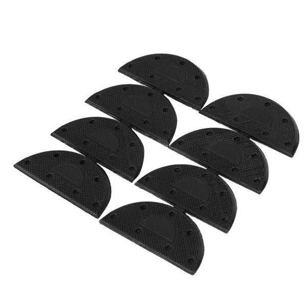 uxcell Sole Repair Kit, Repair Pad, Heel and Sole Repair Material, Rubber, Anti-Slip, Black, 8 Pieces, Black
