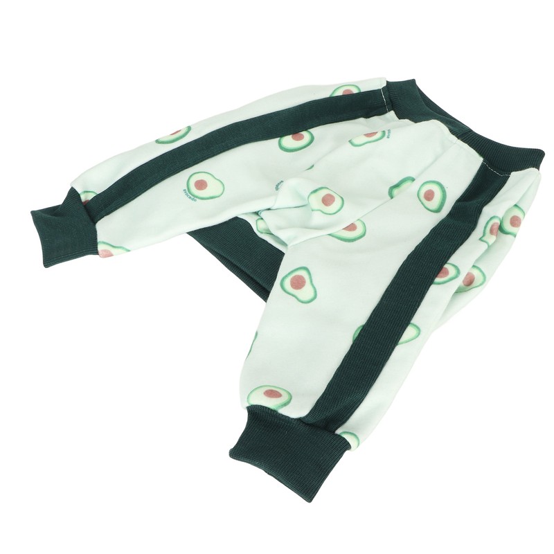 Pet Long Sleeve Pajamas Breathable Soft Elastic Cute Avocado Print