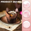 uxcell 150Pcs Tulip Baking Cups Cupcake Muffins Liners Paper Greaseproof