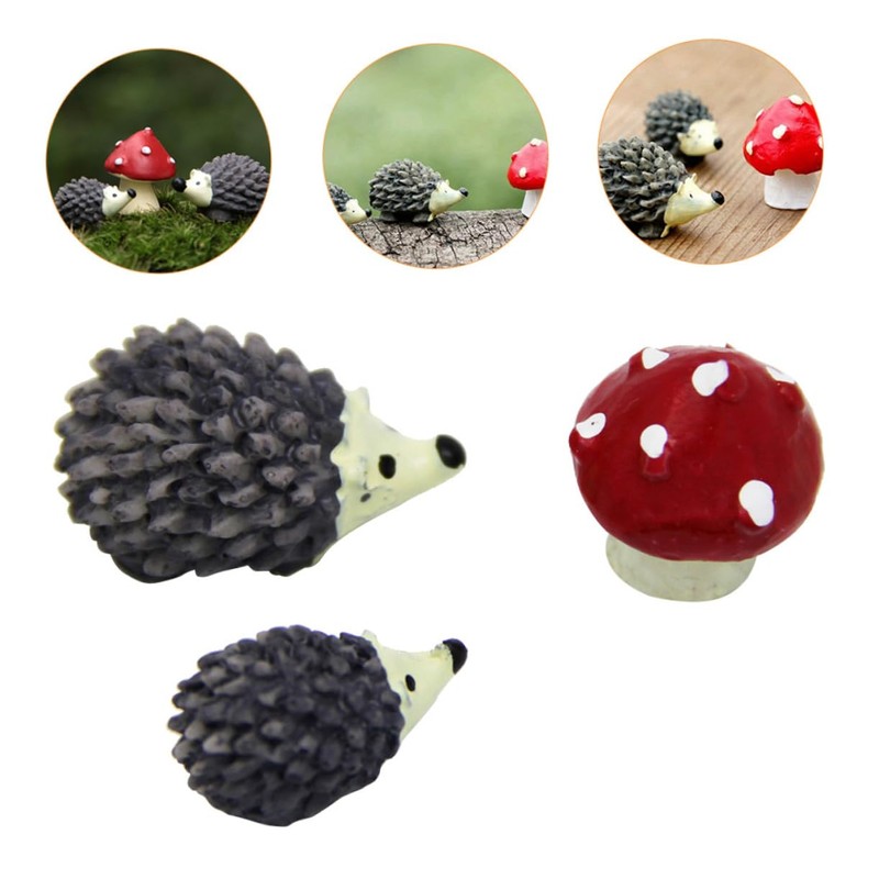 CIYODO Garden Micro Landscape Ornament 3 Sets of Resin Miniature