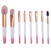Lucky Interests Mini Gradient Makeup Brushes Set, Travel Makeup Brush