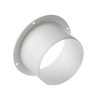 Diameter 100 mm wall flange connector for ventilation pipe, wall